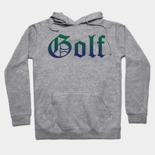 Golf Gradient Text Hoodie